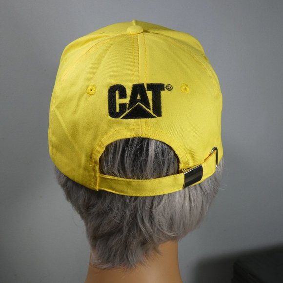 Caterpillar - CAT logo ball cap yellow with black logos - Picture 3 of 7